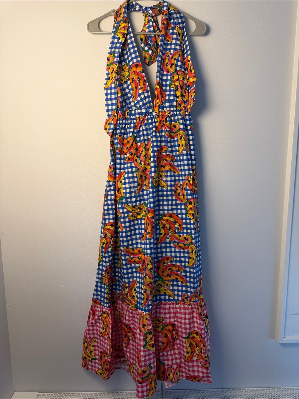 NWT Farm Rio x Anthropologie / Tiered Cotton Maxi Dress / L - Picture 3 of 7